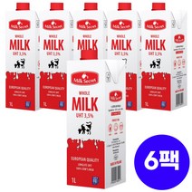 믈레코비타 프리미엄 수입멸균우유 1000ml 시크릿 밀크, 6입