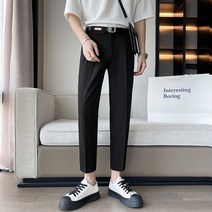 9부 팬츠 봄 여름 소서 바지남자 슬림 스키니 청년 캐주얼바지 허리띠코디 K8006 P60 4993491633