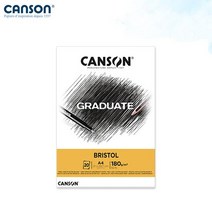 캔손 GRADUATE 브리스톨패드 180g 21x29.7 A4 20매/A4스케치북/캘리그라피용지, CA110-383
