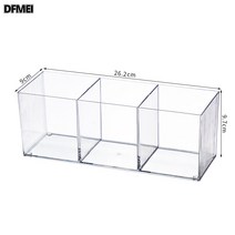 DFMEI 탁상 화장품 수납함 투명 체크 쥬얼리 립스틱 작은 케이스 화장대 숙소 신기, 6288, 1개