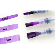 수채화 워터 브러쉬 브러시 캘리그라피 붓 물붓 3p, 브러쉬3p053870HR
