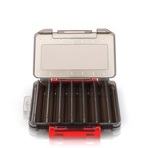 DNDYUJU-양면 휴대용 다기능 낚시 스토리지 박스 야외 루어 홀더 태클 액세서리, 02 Black