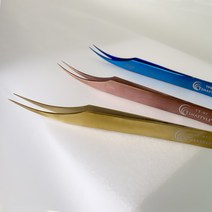 제이시스) 티타늄 커브 속눈썹핀셋 속눈썹연장핀셋 속눈썹연장재료, 골드