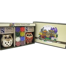 마이KIDMALL_올레비엔 미소 부엉이 캔들 홀더 커플 세트 혼합 아로마향초 기나는초 나는양초 캔초 들초 향들 아로마들_MMY키드MAl몰, 별도의_옵션-없음