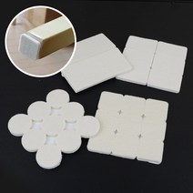 [무료배송]화이트 소음 방지 패드 식탁 의자 끄는 소리 가구 다리 장판찍힘 긁힘 스크래치 보호 캡, 사각 4P