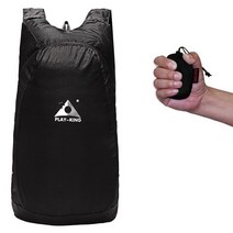 케일 배낭 가방 트레일러닝백 7 색 경량 접이식 새로운 방수 하이킹 캠핑 등반 사이클링 남성 여성을위한 야외 접는, 검은 색, 20리터