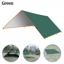 타프 UV차단 그늘막 대형 렉타타프 캠핑 용품, 1.Green+3m x 3m