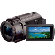 소니 캠코더 FDR-AX45 4K 64GB 광학 20 배 브론즈 브라운 Handycam FDR-AX45 TI, 2) 2) 본체만_브라운
