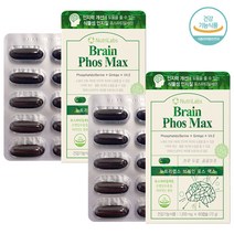 두뇌건강 최고함량 포스파티딜세린300mg 비타민E 기억력 인지력 개선 영양제 부모님 수험생 추천 사은품증정, 2개