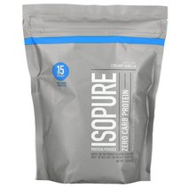 Isopure 제로 카브 프로틴 파우더 크림 바닐라 454g(1lb), 4병, 454g
