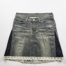 리바이스 데님스커트 레이스 커스텀 빈티지 사이즈27