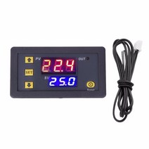 스마트 온도 제어 시스템 w3230 컨트롤러 조절기 듀얼 led 디지털 조절기 감지기 측정기 열 냉각기, 220v
