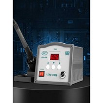 온도 조절 가능한 온도 전기 납땜 인두, (90W)203H(헤드 4개와 스펀지 2개)