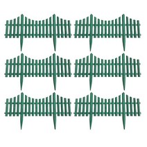화단울타리 화단경계 6x 정원 울타리 테두리 꽃 침대 식물 야외 파티오 발코니 마당, [02] green