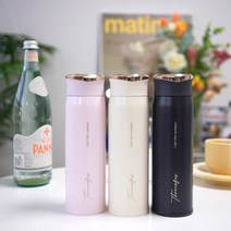 쓰리오브어스 텀블라썸 보온병 텀블러, 450ml 1개, 화이트 텀블라썸