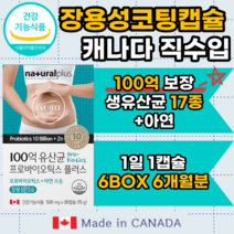 FIT 장용성 캡슐 17종 혼합 유산균 100억 프로바이오틱스 + 아연 보충 30캡슐 락토바실러스 불가리쿠스 가세리 probiotics 비피도 박테리움 롱검 비피덤 프락토올리고당, 6개월분