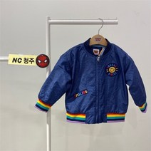 [코코리따] 청주점 NC15 데님라이크 레인보우 패딩 블루종 CEJA221E2 (79518