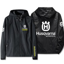 [바이니즘] Husqvarna 허스크바나 오토바이 바이크 바람막이 자켓, 네이비