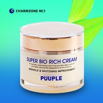 참존NC1 쫀쫀한 영양탄력 크림!! 퓨플 슈퍼 bio 리치크림 (수분크림 영양크림) 주름 미백 2중기능성/ 건조한 피부에 필수품, 1개, 80g