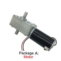 12V 24V 더블 샤프트 웜 DC 기어 모터 고 토크 박스 미니 터빈 감속기 가역 광고 보드, [02] 12V 12rpm, [01] Package A