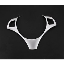 파워핸들봉 자동차 튜닝 자동차 스티어링 휠 버튼 장식 프레임 트림 BMW 3 시리즈 E90 E92 E93 2005-12 1, 02 Silver