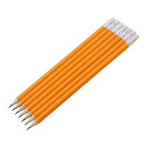 맞춤 새겨진 나무 연필 고무 웨딩 선물 베이비 샤워 파티 장식 19CM 로고 50 개, 08 Orange 1_02 19cm