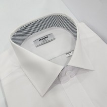 레노마셔츠 긴 소매/구김성 적고/카라 소매 배색/일반핏 정장 와이셔츠 RZRSGP904 WH