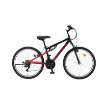 [삼천리자전거] 태풍 DX 21단 24인치 주니어용 MTB 자전거 2023, 블랙/레드