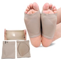 굿즈셀링 히든 실리콘 발바닥 아치지지 밴드(1쌍) 평발 발바닥통증 발바닥쿠션, 히든 실리콘 발바닥 아치지지밴드(1쌍)_블랙