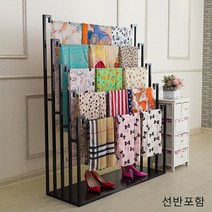 5단 스카프걸이 잡화진열대 바지 진열대, 무선반 골드