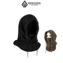 Spaver Tactical Heavy Weight Balaclava 스페이버 헤비 웨이트 바라클라바 겨울 방한 후드 마스크 한강사, 블랙