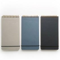 오첵 O-CHECK 링메모패드 기자수첩 단어장, 블랙(라인)