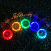 솔라콤 스트링가드 LED 감성 캠핑 텐트 타프 안전 용품 자전거 안전등, 초록