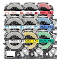 로켓라벨 엡손 라벨테이프 9색 팩키지 세트 리락쿠마 호환 OK730 LW-K200BL H200RK K200PK K740WH OK1000P 스티커 라벨기 라벨용지