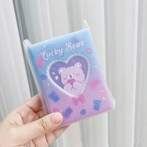 3인치 사진 앨범 동물 토끼 곰 그림 보관 케이스 40구 폴라로이드 사진첩 포토북 대용량, H2