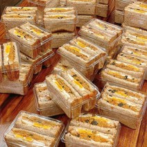런치박스 샌드위치박스 샌드위치통 상자 50개/100개 세트, 상자만