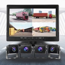 트럭 카메라 시스템 자동차 후진 모니터 후진 카메라 스크린 주행 레코더 버스 블랙 박스 DVR 주행 레코더 10 인치, CHINA_64GB