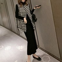 겨울 캐주얼 여성 모직 조끼 DF