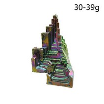 불규칙한 모양 거친 피라미드 분재 장식 천연 석영 크리스탈 비스무트 광석 클러스터 미네랄 표본 힐링스톤, 3039g