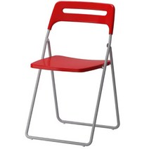 이케아 NISSE 니세 접이식 의자 뽁뽁이 안심포장, [무로배송] 레드, 1개