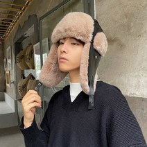 선빛 브레드 귀도리 모자 군밤모자 방한 따뜻한 털 귀마개 공용
