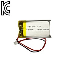 YJ 리튬폴리머배터리 KC인증 충전지 YJ552035 350mAh 리튬폴리머, 1개