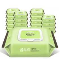 꿈토리물티슈 뉴 가득찬 챔프 55gsm 대용량 물티슈 100매 5팩+5팩, 챔프 100매 10팩