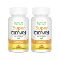 슈퍼 뉴트리션 슈퍼이뮨 글루타치온이 함유된 면역 강화 종합 비타민 60정 2팩