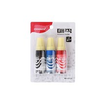 병매직 유성매직잉크 - 흑청적 3색세트, 없음