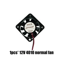 3D 프린터 부품 4010 팬 12v 24v ender 3 팬 40mm 팬 2 핀 오일 팬 듀얼 볼 베어링 쿨러 냉각 팬 3d 프린터, 05 12V normal fan, 05 12V normal fan