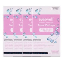 해호 아이스웰 1회용 콘텍트렌즈관리 여행용세트 7mlx3ea+렌즈관리키트, 4개, 7ml