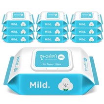 한예지 HU 물티슈 캡형 100매 10팩, 단품