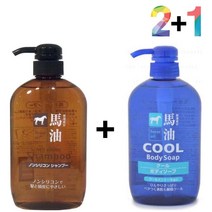 무실리콘 오일 마유 약산성 머리결좋아지는법 머릿결 샴푸 사춘기 동백 정수리냄새제거 말 청소년 기름, 쿠팡1 마유샴푸 2개_쿨바디워시(파랑) 1개, 쿠팡1 본상품선택