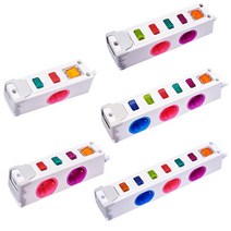 국산 옆으로 2구 3구 4구 5구 6구 개별 멀티탭 USB 충전포트 1.5m 3m 5m 콘센트 예쁜 인테리어 오디오 멀티텝 멀티콘센트 접지 전기용품 멀티캡 멀티선, 옆으로 USB 6구 5M